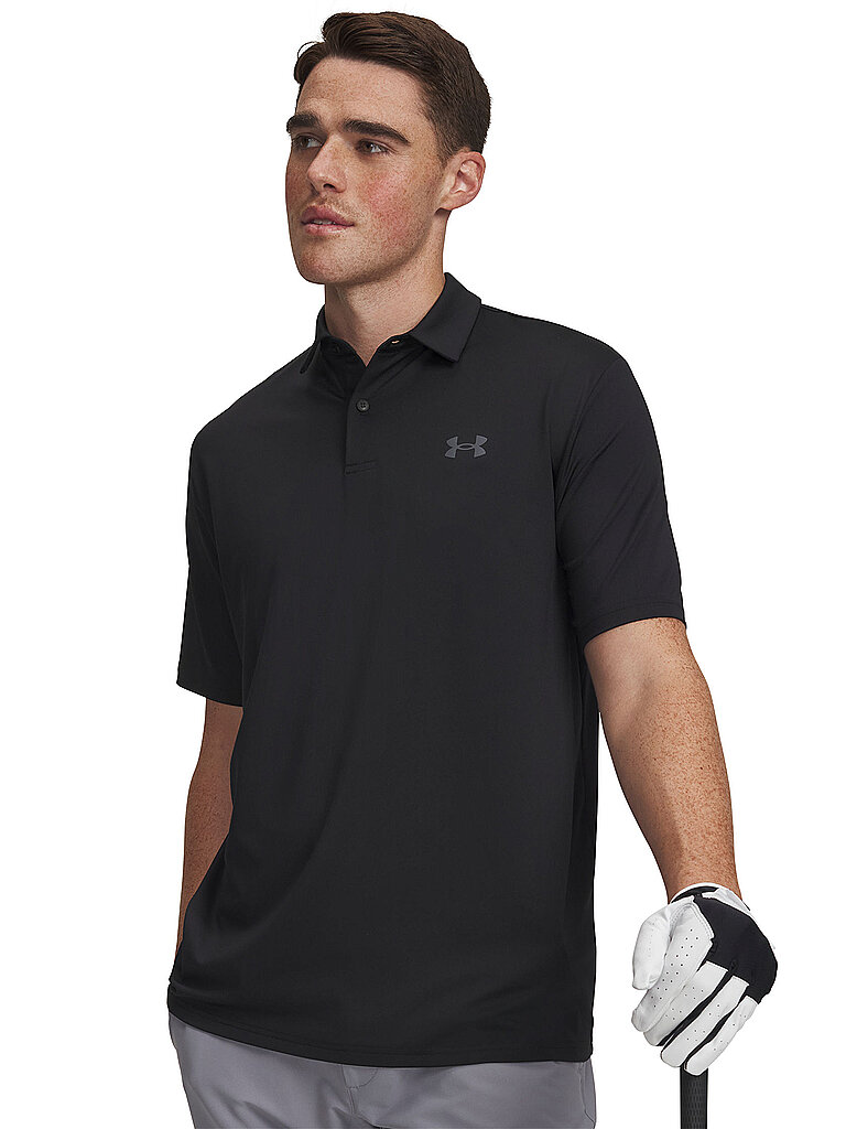 UNDER ARMOUR Herren Polo UA Matchplay schwarz | S